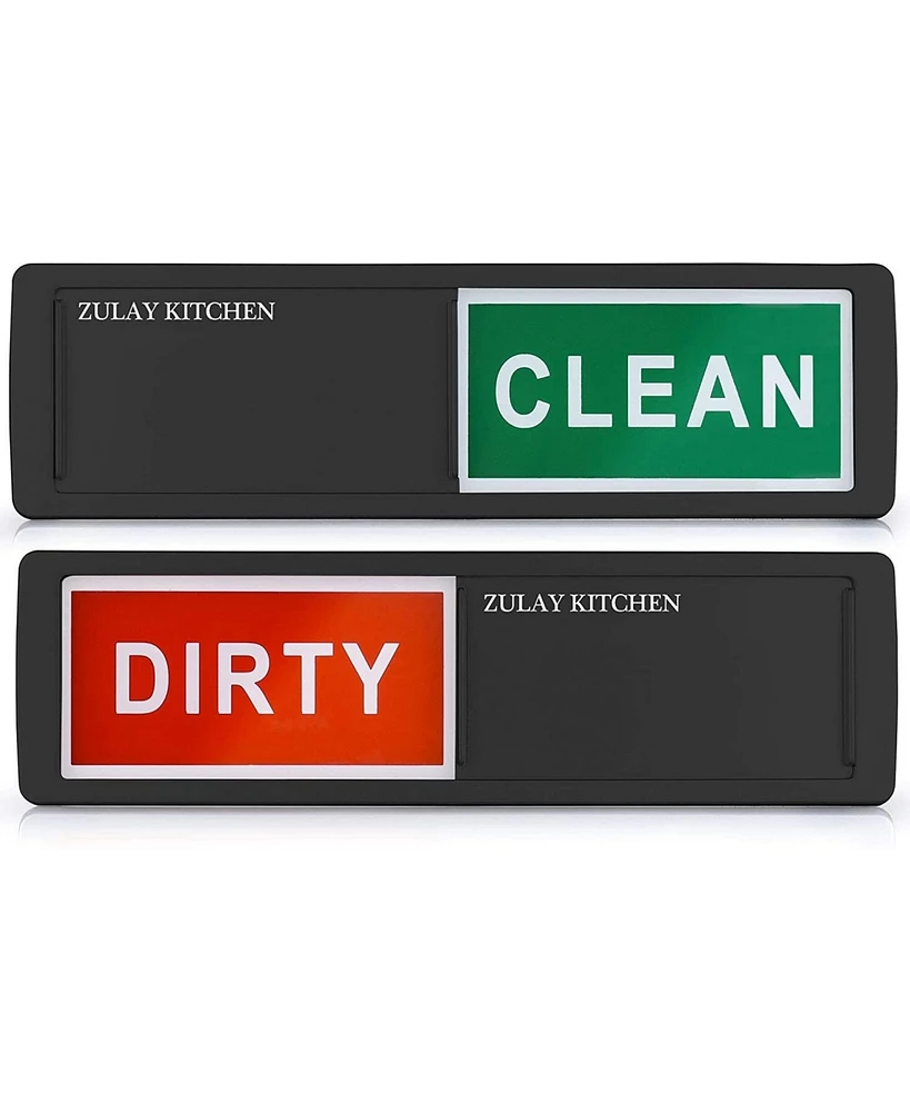 Dishwasher Clean Dirty Magnet Sign - For Stainless Steel & Other Magnetic Surfaces