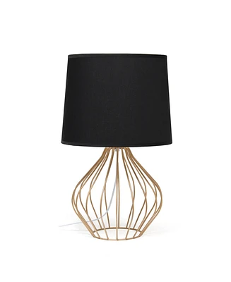 Simple Designs Geometrically Wired Table Lamp