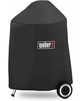 Weber Grill Cover With Storage Bag For Charcoal Grills Black (18-Inch)