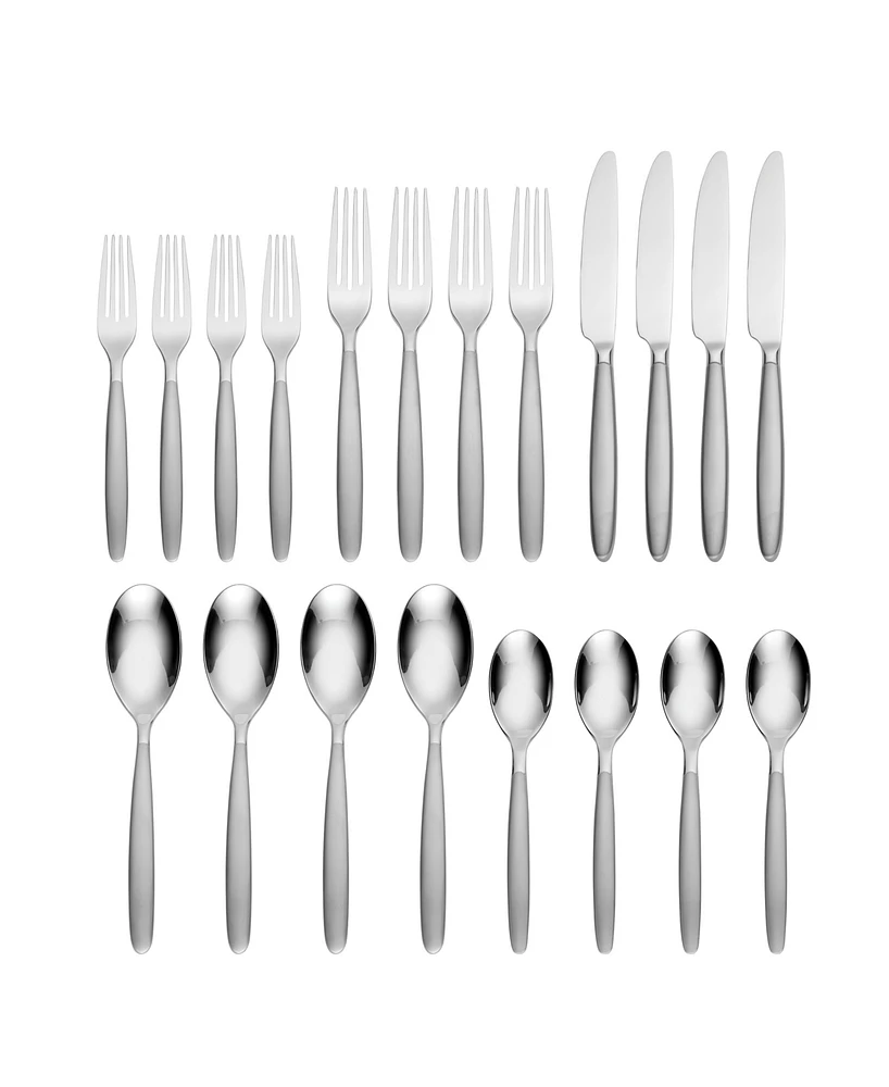 Hampton Forge Tidal Frosted Forged 18/0 Stainless Steel 20 Piece Set, Service for 4