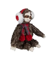 Northlight Plush Sitting Sloth Christmas Tabletop Decoration, 12"