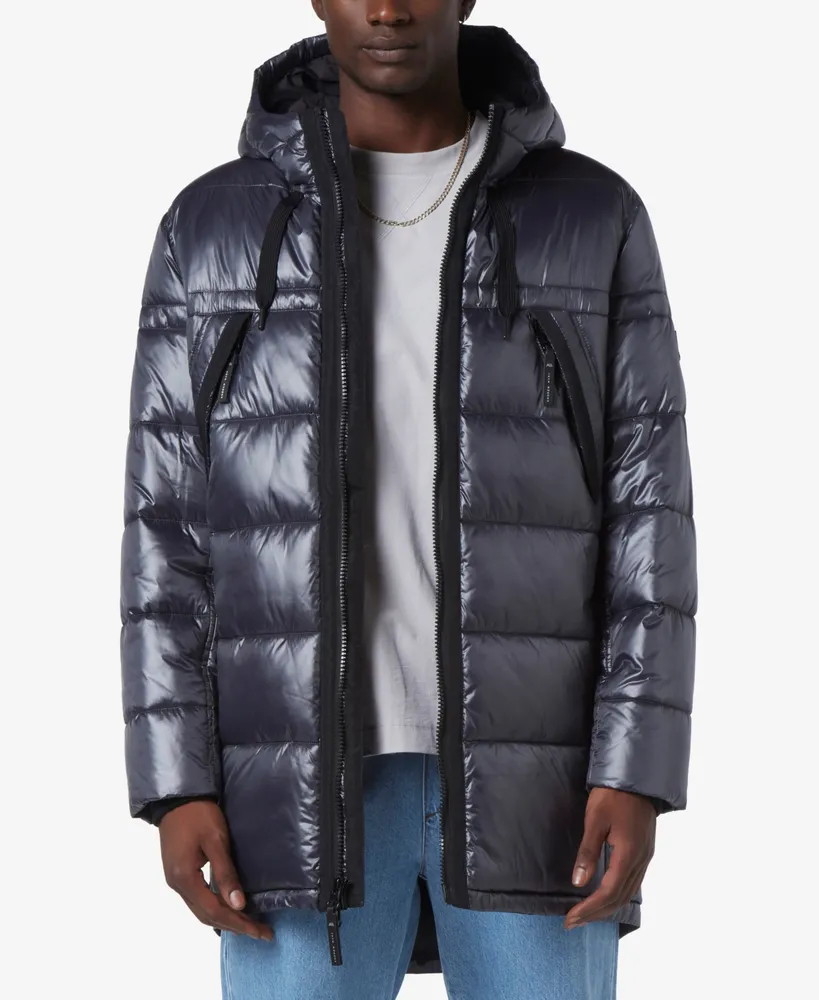 Marc New York Men's Barreto Super Wet Cire Parka with Grossgrain Trim