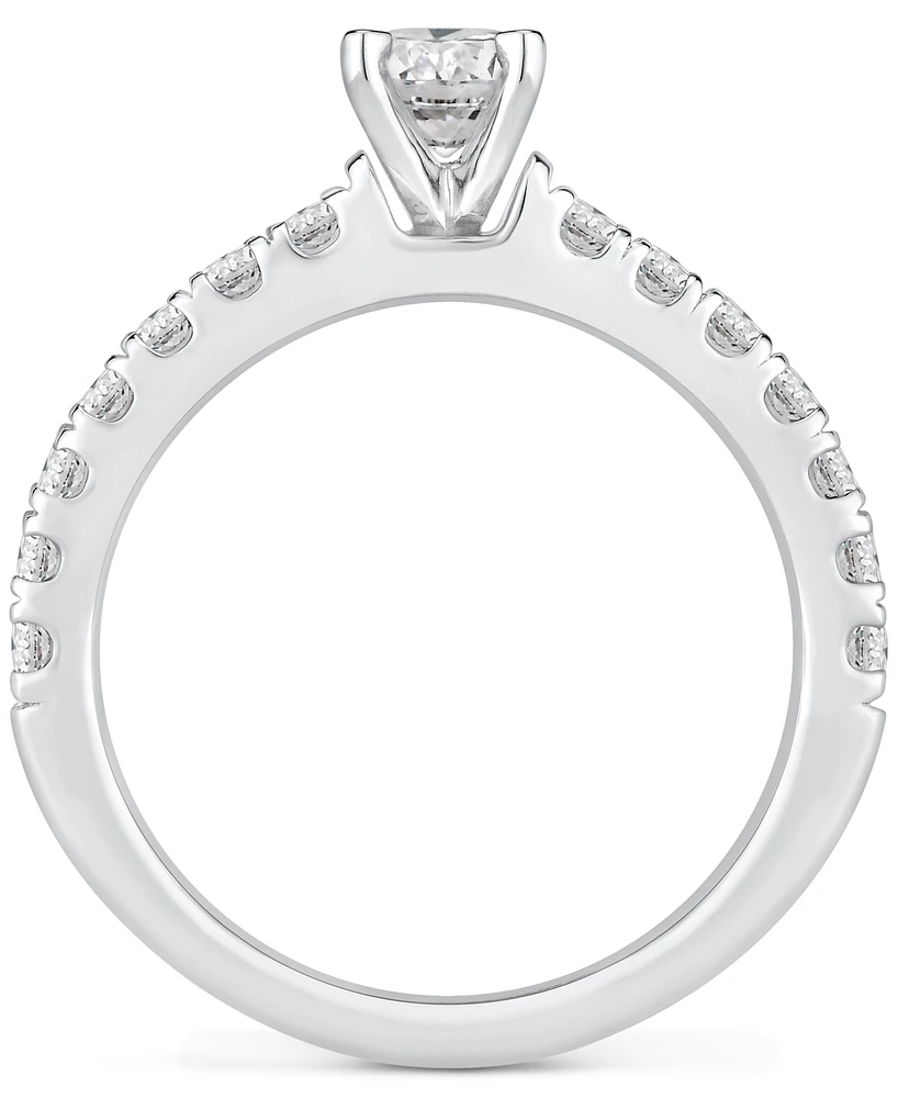 Gia Certified Diamond Engagement Ring (1 ct. t.w.) in 14k White Gold