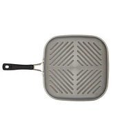 Rachael Ray Cook + Create Hard Anodized Nonstick Deep Grill Pan, 11"