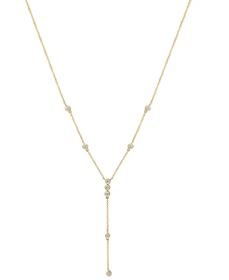 Effy Diamond Bezel 18" Lariat Necklace (1 ct. t.w.) in 14k Gold