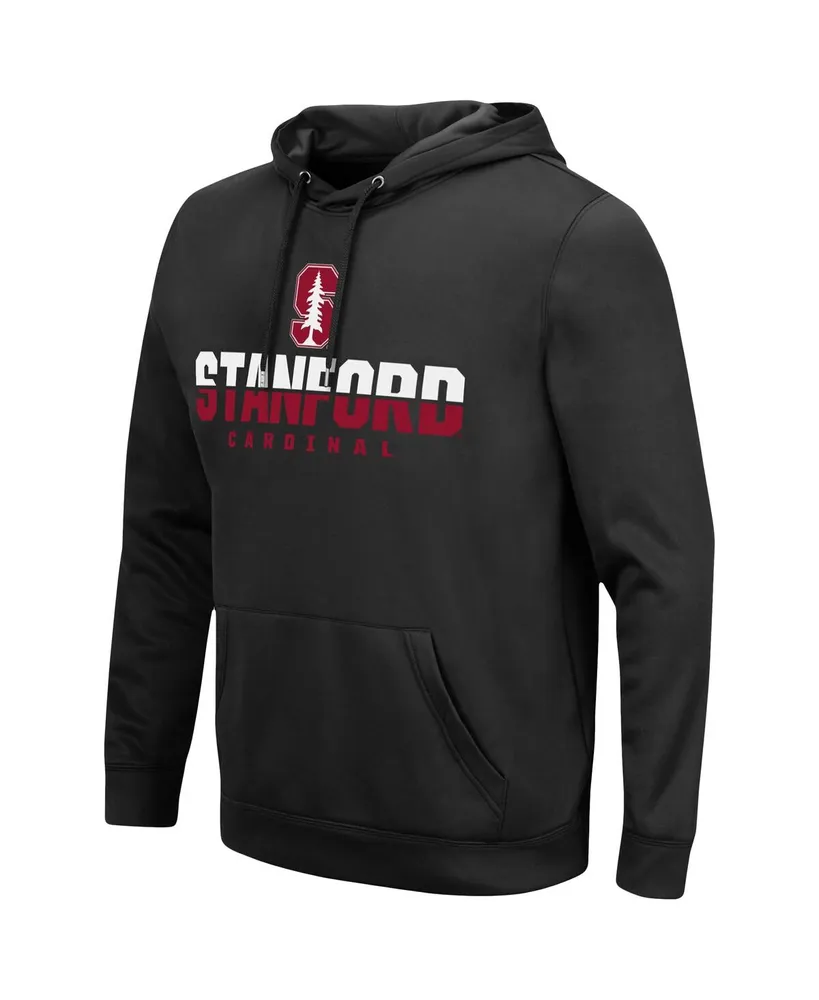 Men's Colosseum Black Stanford Cardinal Lantern Pullover Hoodie