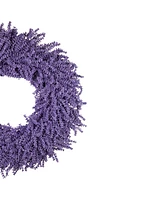 Lavender Artificial Floral Spring Wreath 28" Unlit
