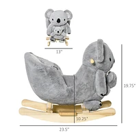 Qaba Kids Ride-On Rocking Horse Toy for Children 18-36 Months, Koala