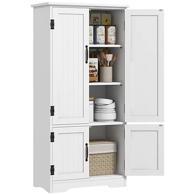 Homcom 48.5" Kitchen Pantry, Storage Cabinet, Cupboard Organizer
