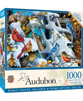 Masterpieces Audubon - Snow Birds 1000 Piece Jigsaw Puzzle for Adults