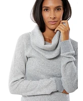 Women's Maternity Cowl Neck Tunic Sweater