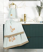 Linum Home Turkish Cotton Aaron Embellished 2-Pc. Hand Towel Set