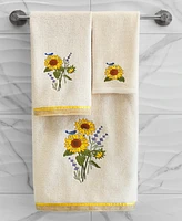 Linum Home Turkish Cotton Girasol Embellished 2-Pc. Hand Towel Set