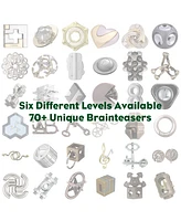 Bepuzzled Hanayama Valve Level 4 Cast Puzzle Set, 4 Piece