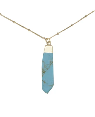 Charged Stone Pendant Necklace