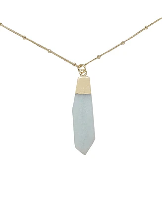 Charged Stone Pendant Necklace