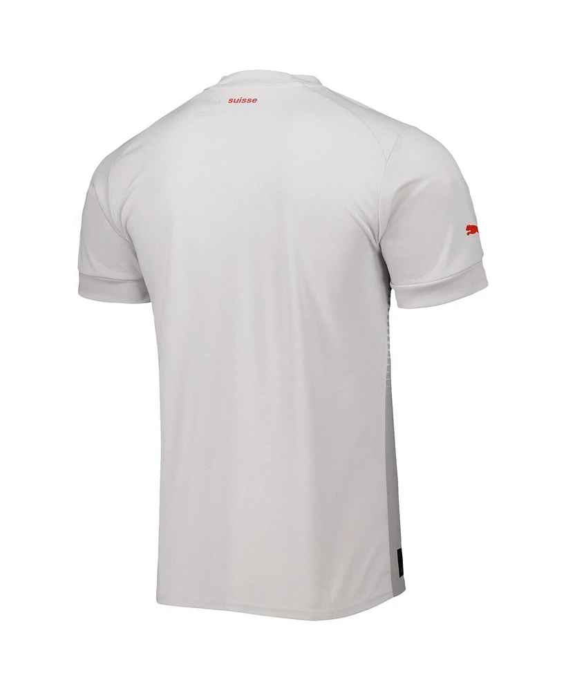 Men's Puma White Switzerland National Team 2022/23 Away Replica Jersey
