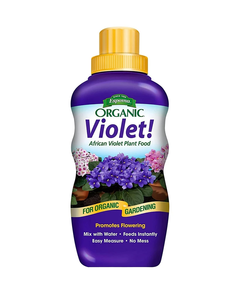 Espoma Organic Violet African Violet Food Liquid Concentrate, 8 fl oz