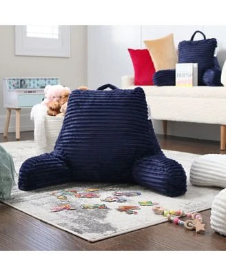 Nestl Cut Plush Striped Reading Pillow With Arms