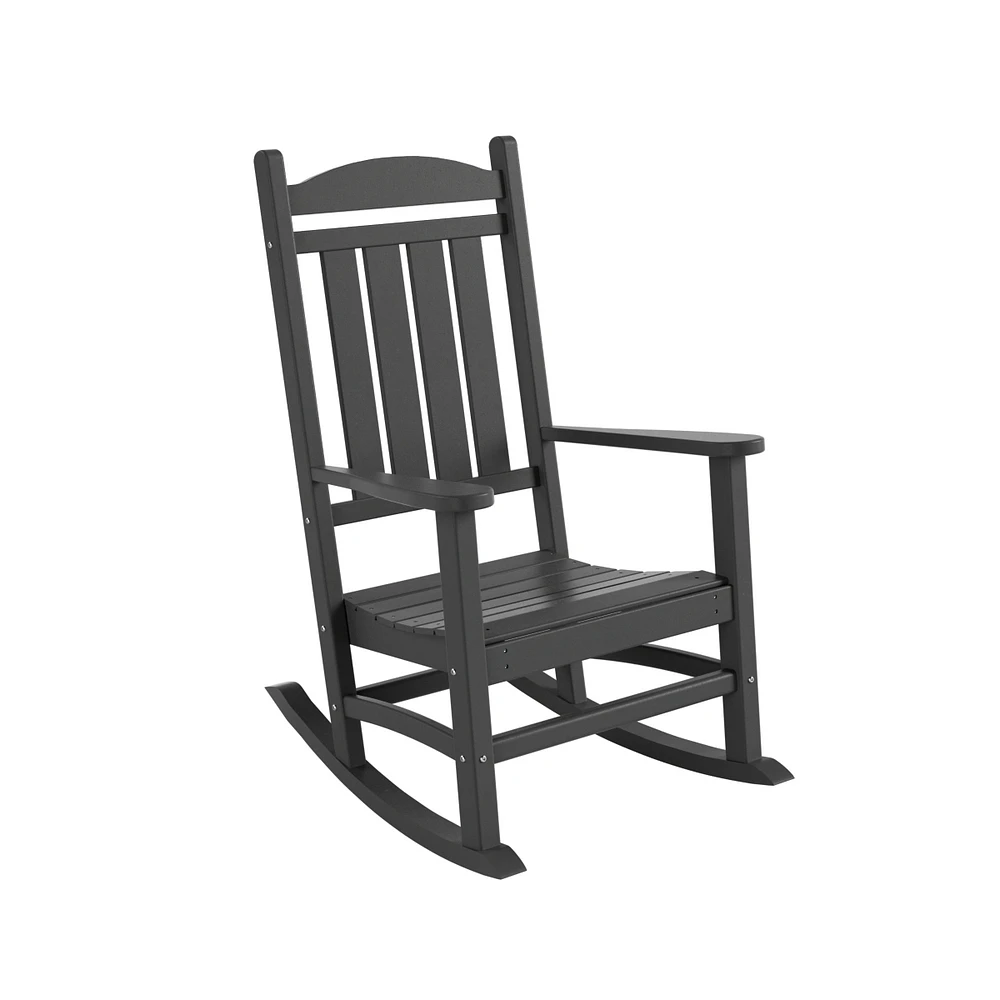 All-Weather Outdoor Patio Poly Classic Porch Rocking Chair