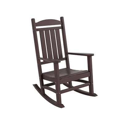 All-Weather Outdoor Patio Poly Classic Porch Rocking Chair