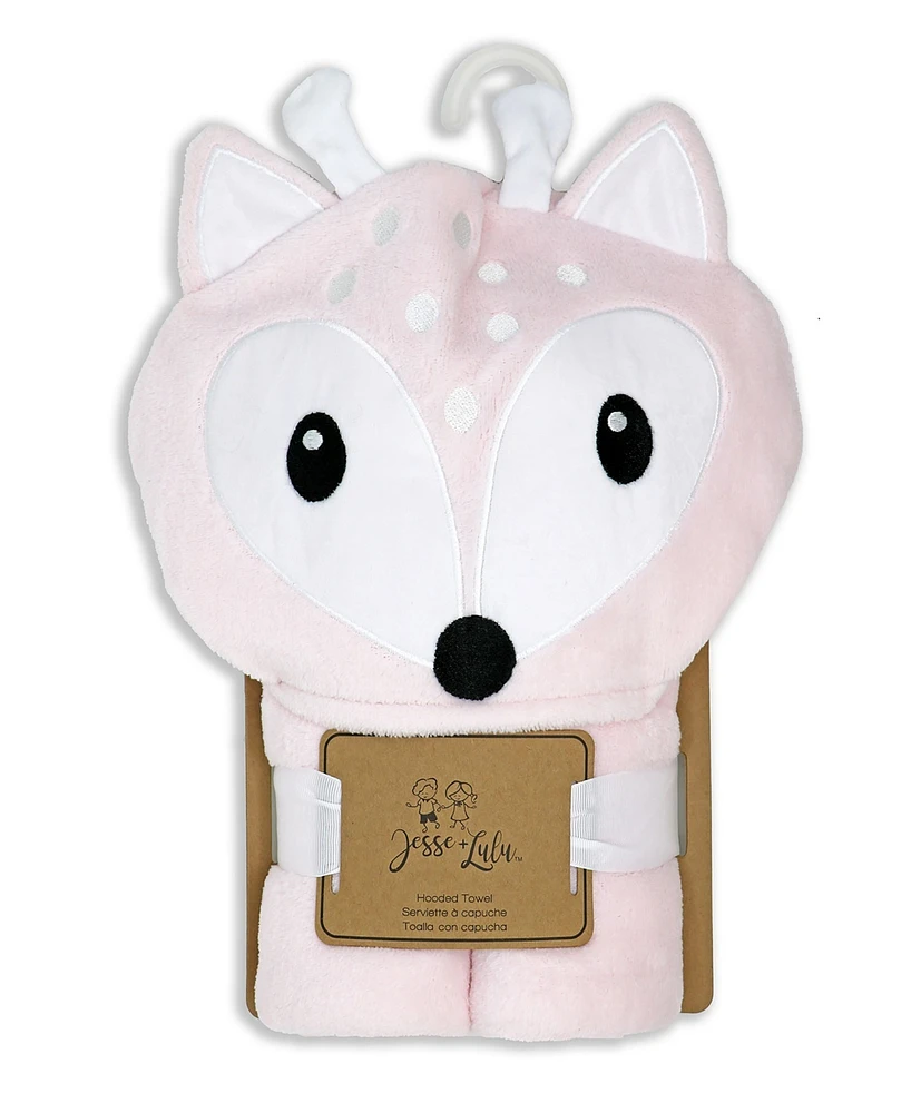 3 Stories Trading Baby Girls Plush Deer Hooded Blanket