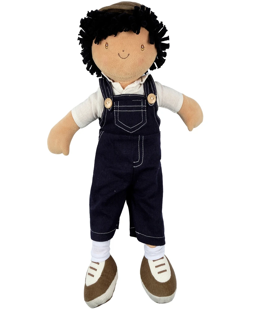 Bonikka Tikiri Toys Joe Fabric Boy Baby Doll in Dungaree and Cap