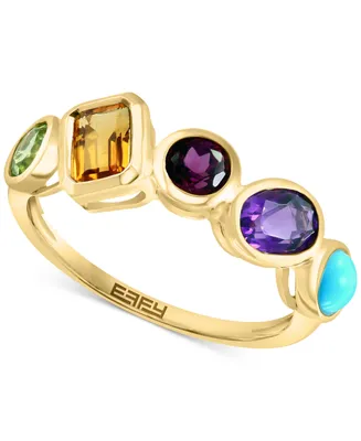 Effy Multi-Gemstone Bezel Statement Ring (1-7/8 ct. t.w.) in 14k Gold