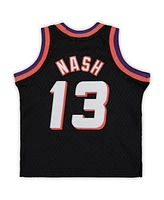 Infant Boys and Girls Mitchell & Ness Steve Nash Black Phoenix Suns 1996/97 Hardwood Classics Retired Player Jersey