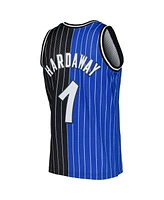 Men's Mitchell & Ness Penny Hardaway Blue, Black Orlando Magic Hardwood Classics 1994-95 Split Swingman Jersey