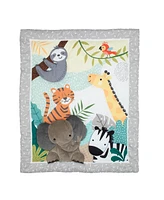 Bedtime Originals Mighty Jungle Animals 3-Piece Baby Nursery Crib Bedding Set
