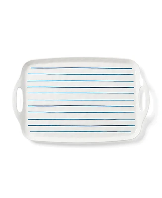 Lenox Blue Bay Melamine Handled Platter