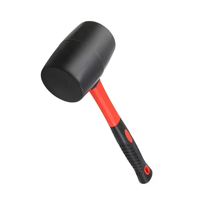 Powerbuilt 32 Ounce Rubber Mallet with Fiberglass Handle