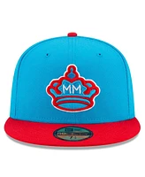Men's New Era Blue, Red Miami Marlins City Connect 59FIFTY Fitted Hat