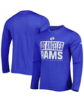 Men's New Era Royal Los Angeles Rams Combine Authentic Offsides Long Sleeve T-shirt