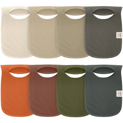 KeaBabies Baby Boys 8-Pack Bibs for Boys, Girls, Pull-on Drool Bib Unisex