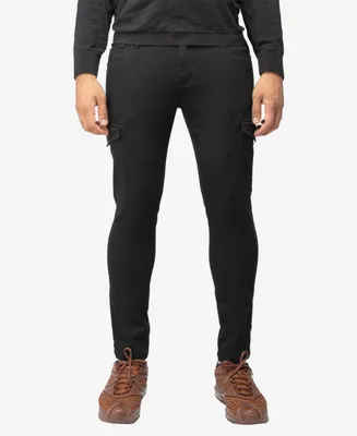 X-Ray Men's Slim Fit Commuter Chino Pant with Cargo Pockets