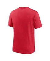 Men's Nike Heather Scarlet San Francisco 49ers Local Tri-Blend T-shirt