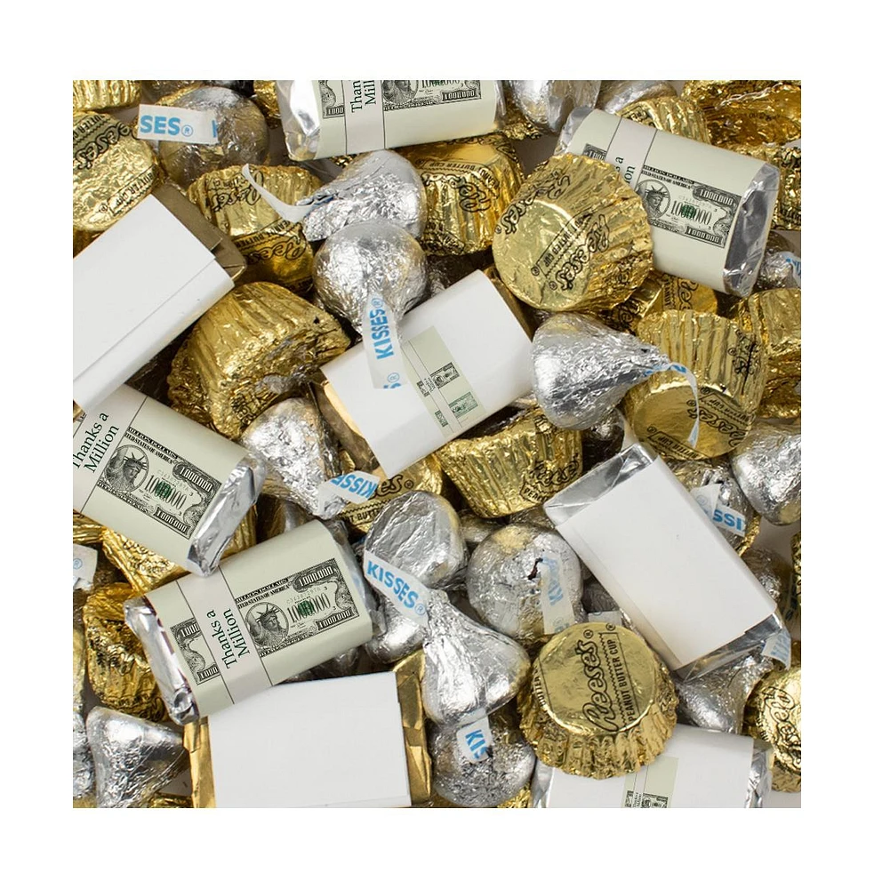 Just Candy Thank You Candy Hershey's Chocolate Mix Thanks a Million, 128 Pieces