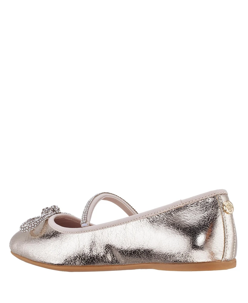 Nina Little Girls Rhinestone Embellishment Kendalla Ballet Flats