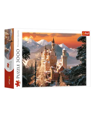 Trefl Red 3000 Piece Puzzle - Wintry Neuschwanstein Castle, Germany / Kirch
