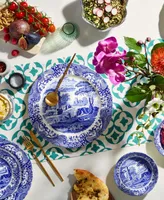 Spode Blue Italian Dinner Plates, Set of 4
