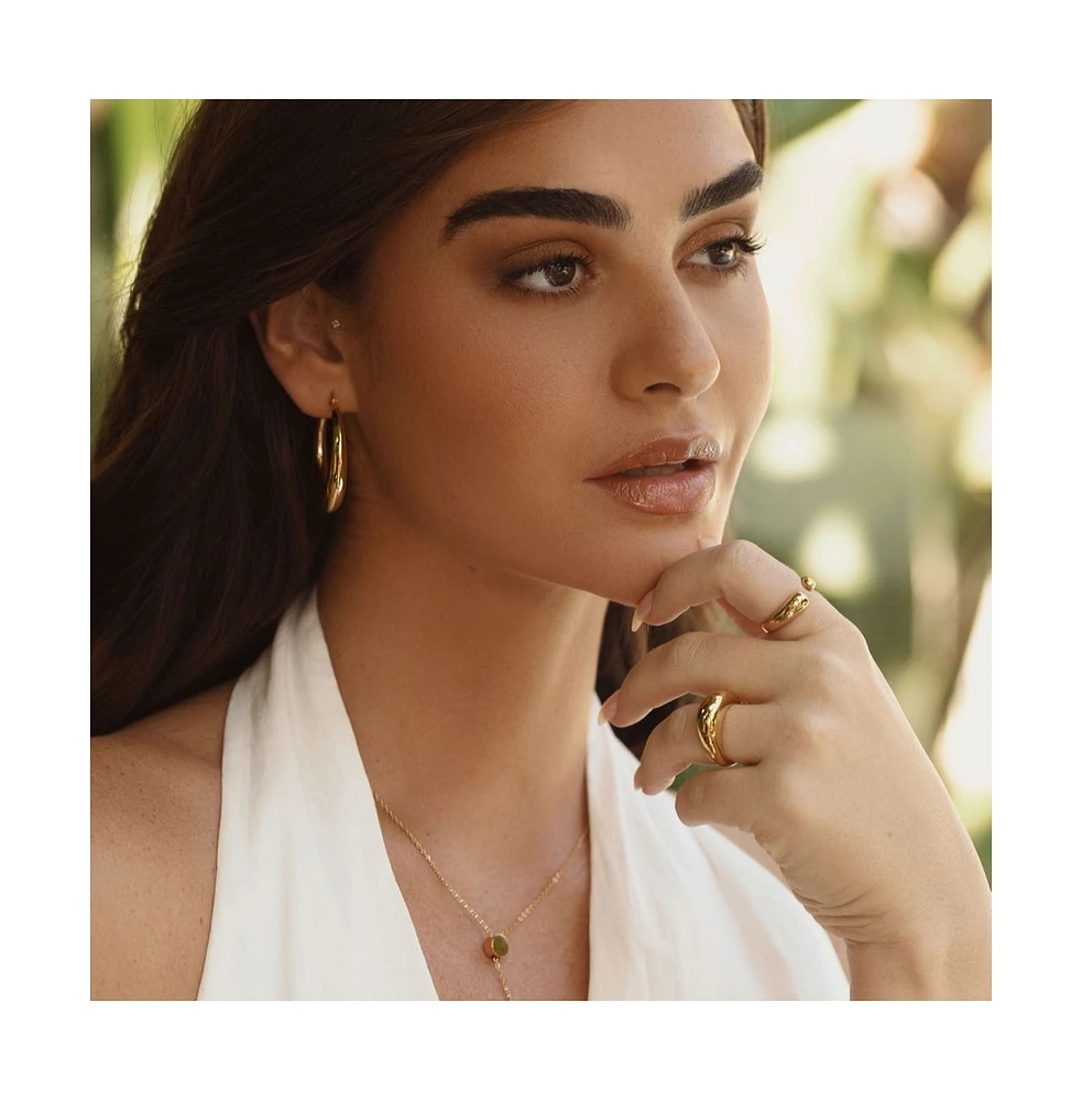 Sand Hoop Earrings