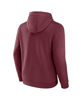 Men's Fanatics Maroon Texas A&M Aggies Arch and Logo Tackle Twill Pullover Hoodie