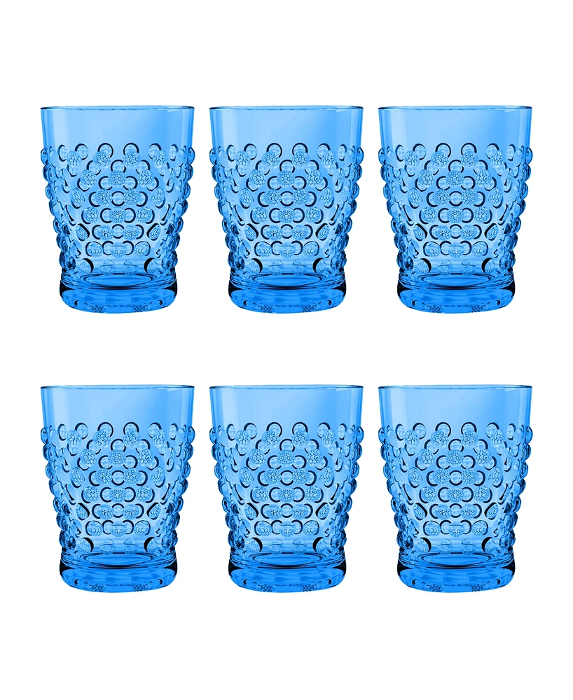 Abode Homewares Hobnail Double Old Fashion Set of 6