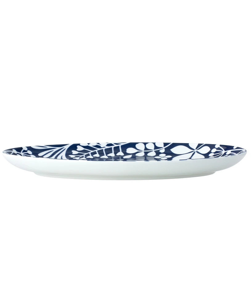 Noritake Bluefjord 16" Oval Platter