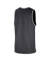 Men's Nike Black, Anthracite Brooklyn Nets Courtside Versus Force Split Dna Performance Mesh Tank Top