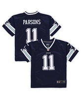 Preschool Boys and Girls Nike Micah Parsons Navy Dallas Cowboys Game Jersey