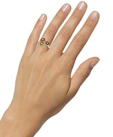 Multi-Gemstone (1-3/8 ct. t.w.) Floral Ring in 14k Gold