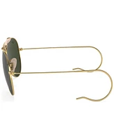 Ray-Ban Unisex Outdoorsman Aviation Collection Sunglasses, RB303058-x 58